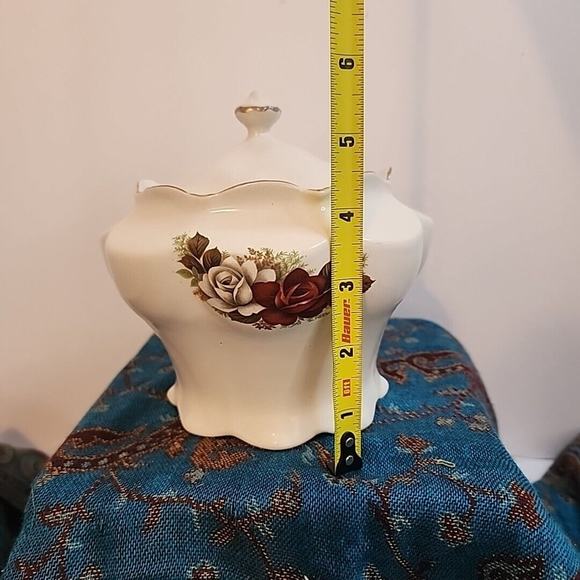 The House Of Webster Ceramics Prussian Covered Biscuit Jar Roses - Picture 7 of 12